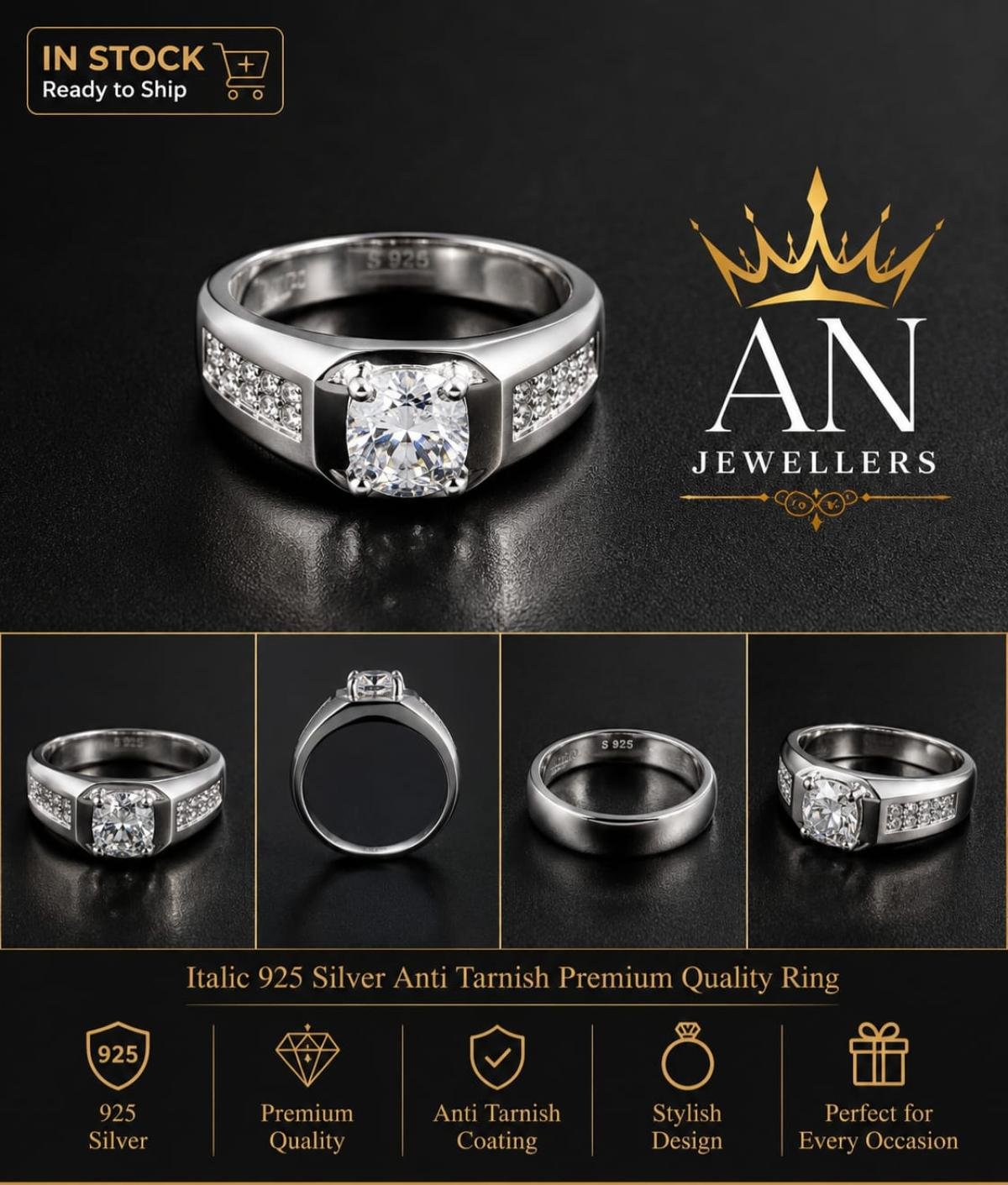 Elegant Silver Ring 04